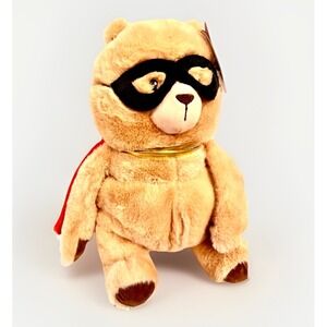 Giggle Scape Superhero Bear Plush Target Red Cape Mask Stuffed Animal NWT